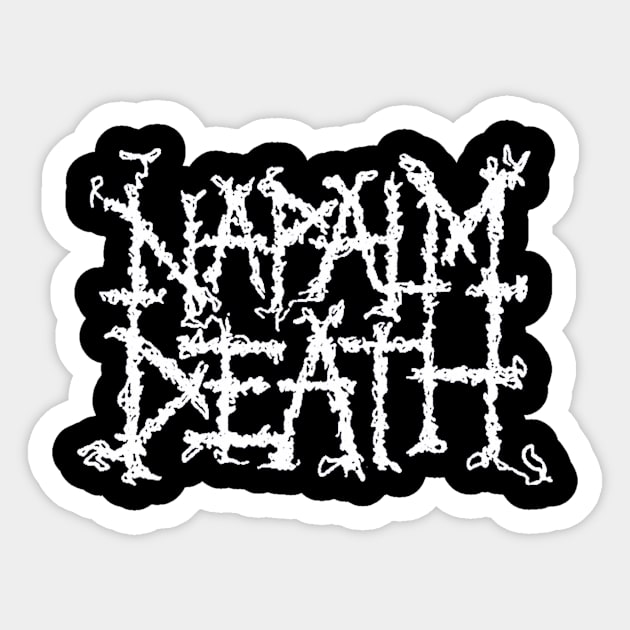 Napalm Death new 3 Sticker by Vidi MusiCartoon